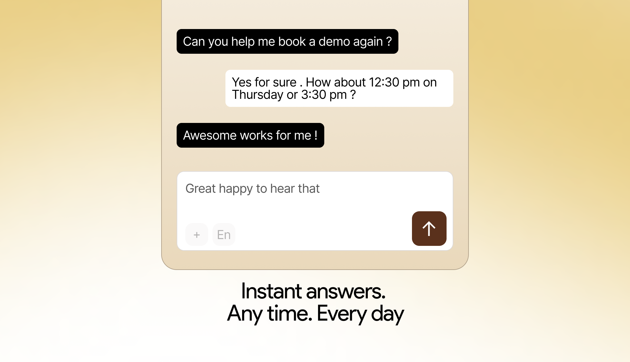 Hitonem - instant answers interface