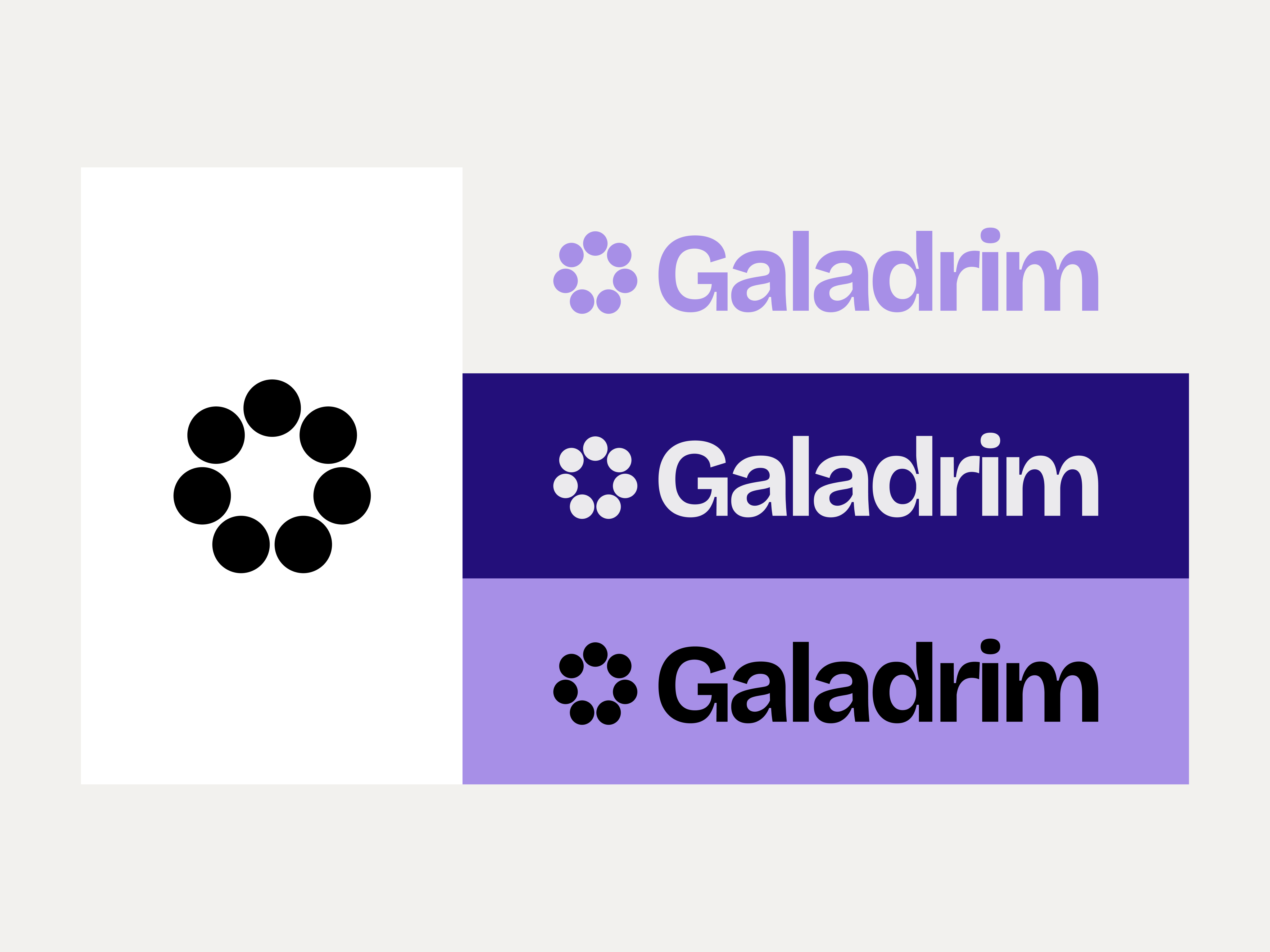Galadrim logo system and lockups